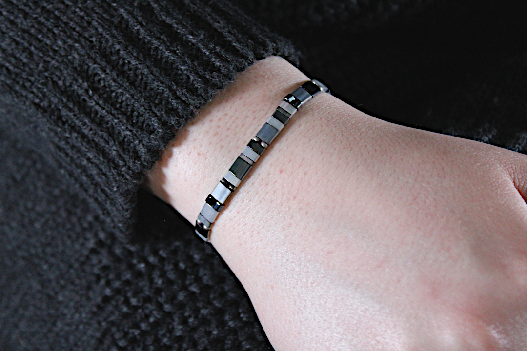 Slate Coast Stretch Medical ID Bracelet