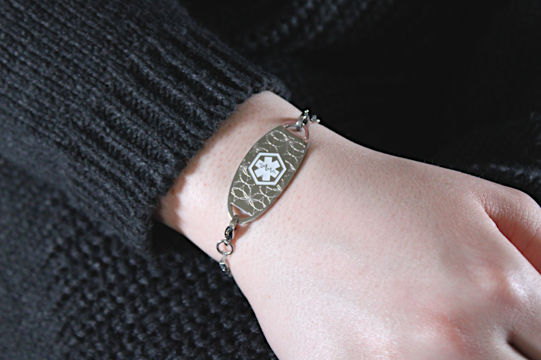 Slate Coast Stretch Medical ID Bracelet