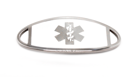 Stainless Steel Snow White Medical ID Tag