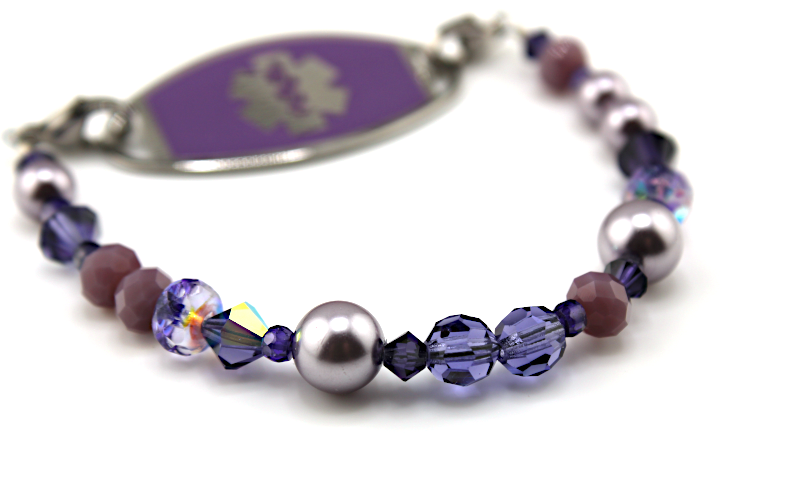 Radiant Violet Medical ID Bracelet