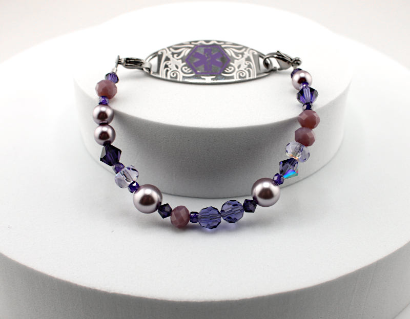 Radiant Violet Medical ID Bracelet