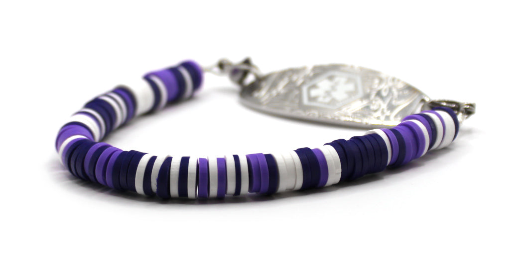 Purple Galaxy Medical ID Bracelet