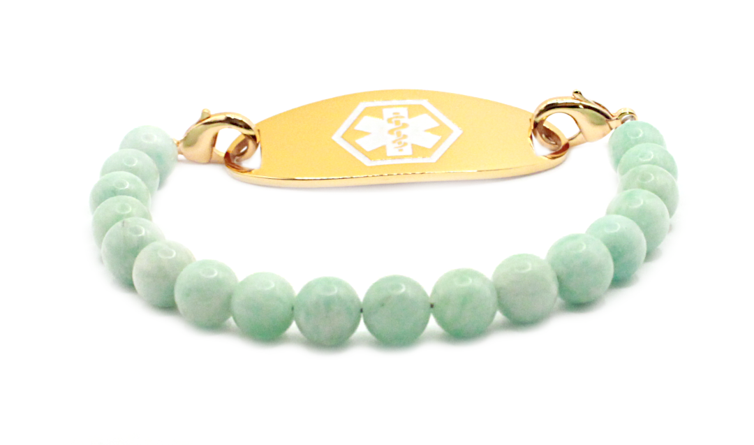 Medical ID Alert Jewelry Medical Bracelets Canada Beaded daisy